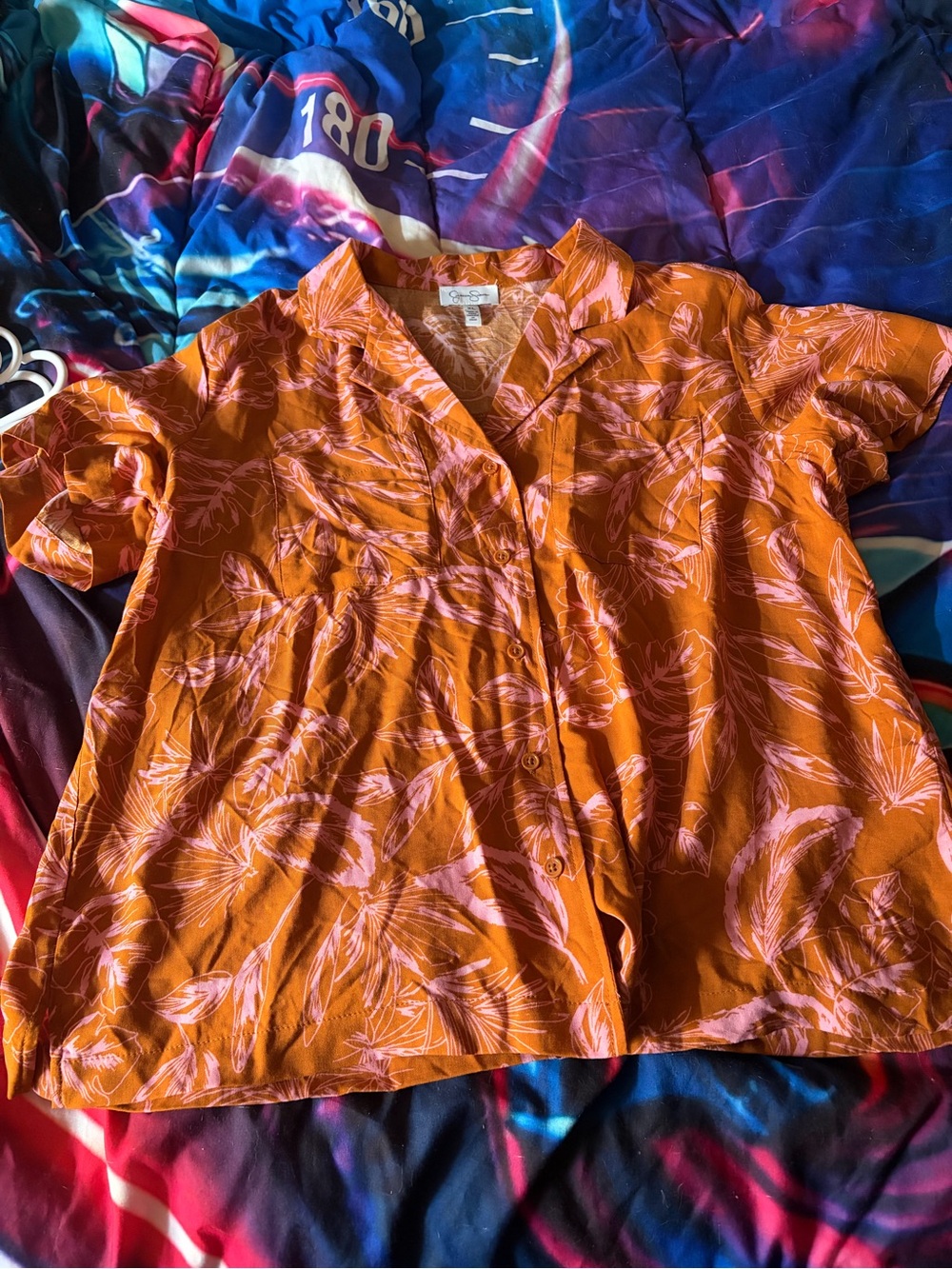 Jessica Simpson button down and shorts set